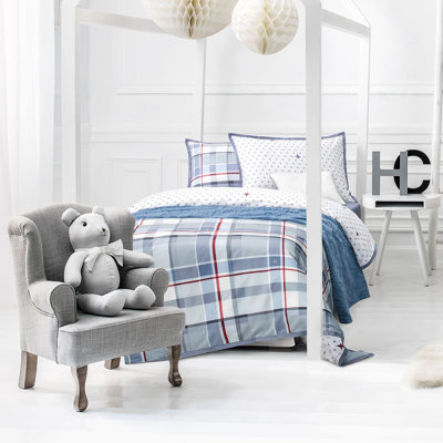 Julian Reversible Cotton Toddler Duvet Cover