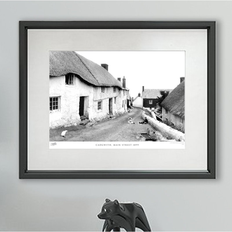 Cadgwith, Main Street 1899 - Single Picture Frame Print, 45cm H x 60cm W x 2.3cm D