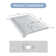48" W x 32" D Rectangle Shower Base,  White Acrylic Single Threshold Shower pan, Non-slip Design