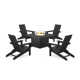 High-Density Polyethylene (HDPE) Outdoor Adirondack Chair With Table