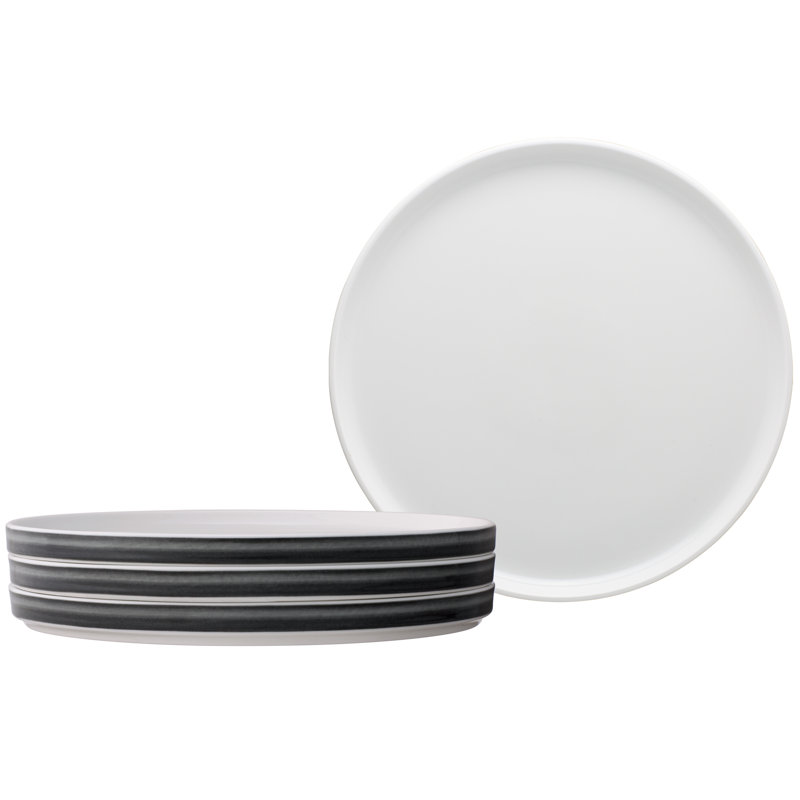 Noritake ColorStax Ombre Stax Dinner Plates, 9-3/4", Jet