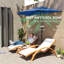 Demi-parasol d'extérieur 9 pi avec lumières solaires à DEL 9 pi, bleu marine-602439370