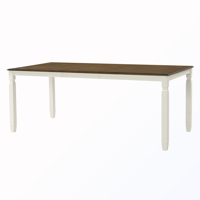 Extendable Dining Table, Brown / Beige