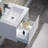 24" Wall Mounted & Floating Single Vanity with Ceramic Sink-175069235