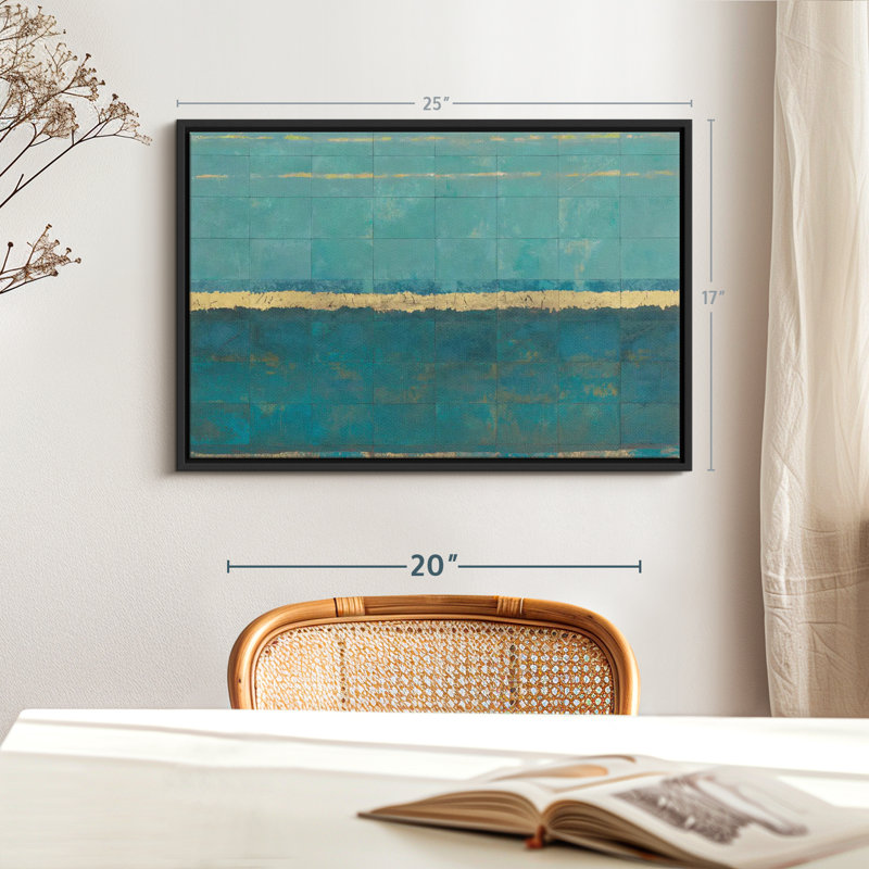 Abstract " Quietude II Canvas Print ", 17" H x 25" W