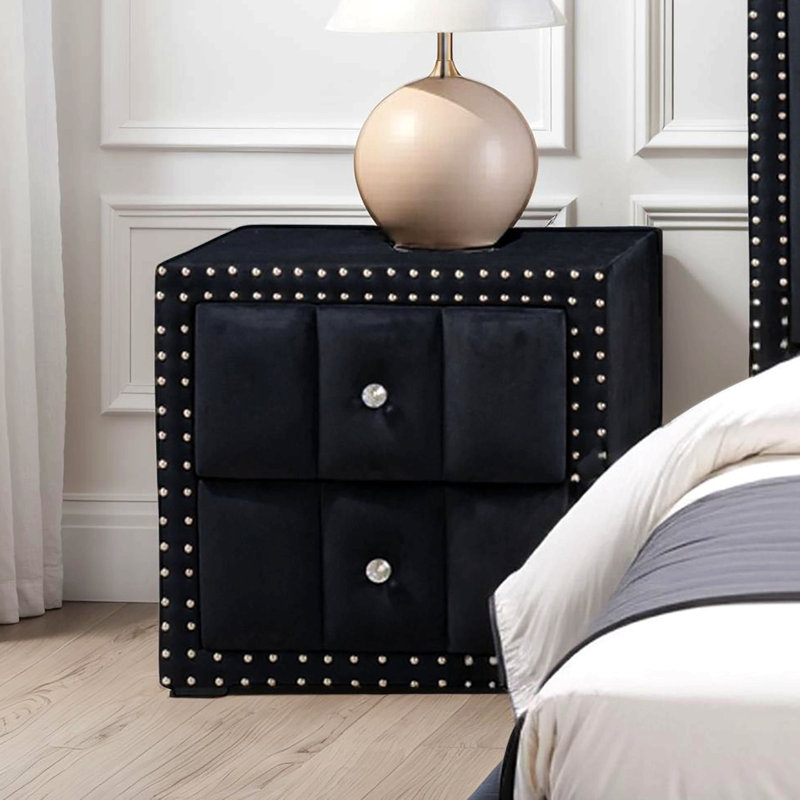 Table de chevet 1pc, Noir