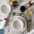 over&back Coupe 12-Piece Glossy White Hand-Finished Porcelain Dinnerware Set