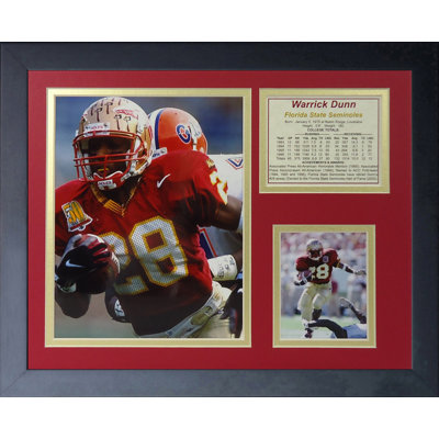 Warrick Dunn - Florida State Framed Memorabilia