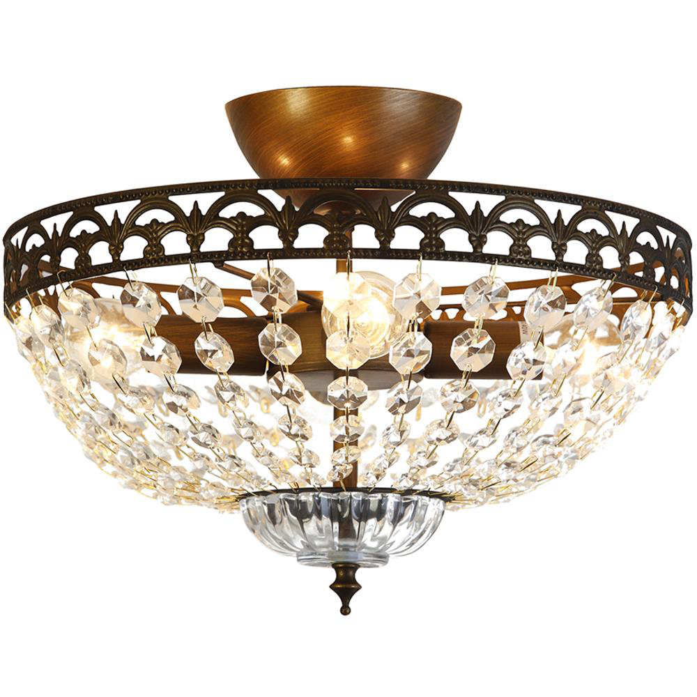 Magana 4-Light 37cm Semi Flush Mount