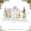 Décoration de table 16 "L Christmased Snowed Villages