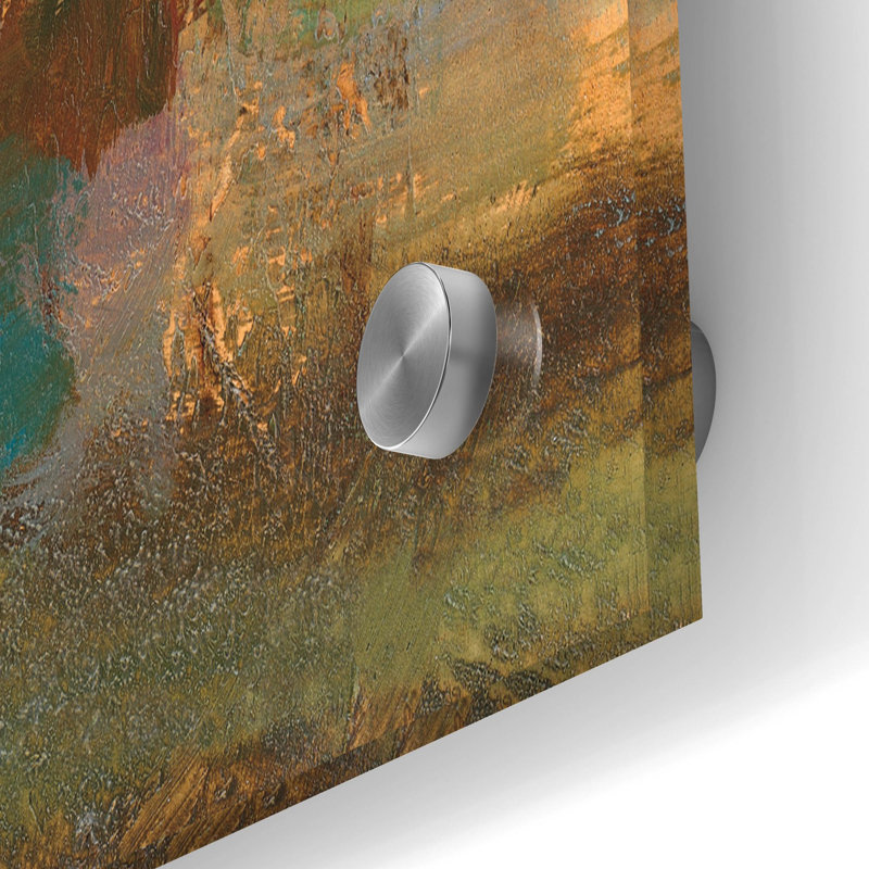 «View of the Lake» par Silvia Vassileva, art mural en verre acrylique, H 24 po x l 36 po x P 0,2 po