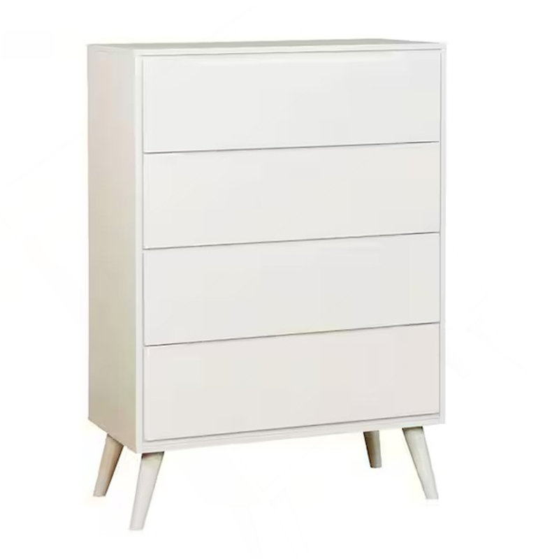 Commode moderne moderne Mid-Century, Blanc