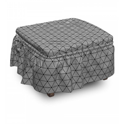 Box Cushion Ottoman Slipcover
