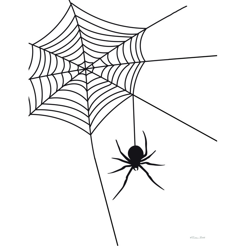 Creepy Spider - reproduction sur toile tendue, H 16 po x l 12 po