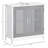 Modern Under Sink Cabinet With 2 Doors, Pedestal Under Sink Bathroom Cupboard, Bathroom Vanity Cabinet With Adjustable Shelves