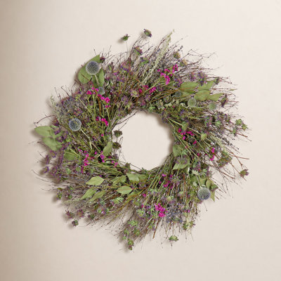 The Holiday Aisle® 22" Eucalyptus and Wildflowers Spring Wreath