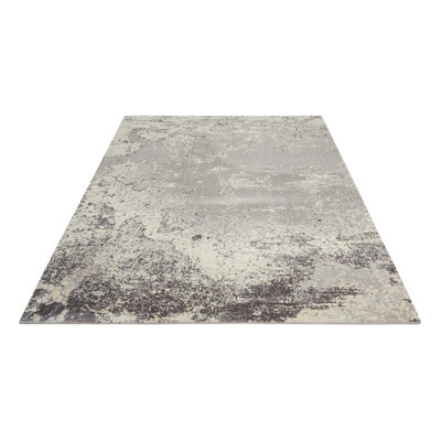 Maxillaria Viscose Abstract Indoor Rug