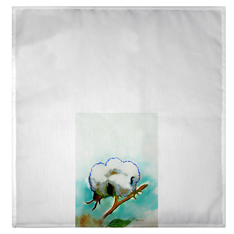 Serviette en coton boule à main