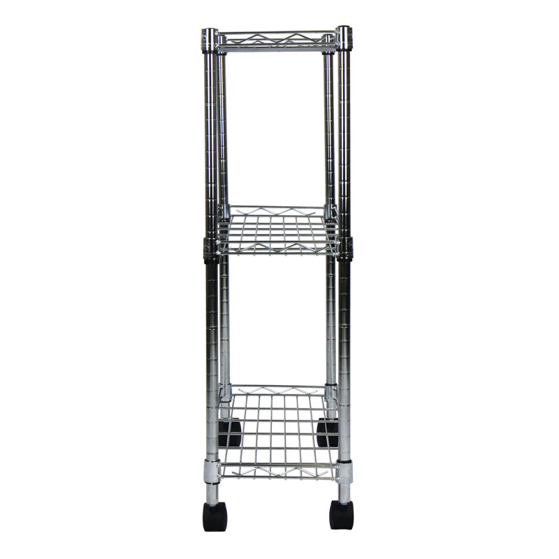 Tadcaster 22.5'' W Metal Height -Adjustable Shelving Unit with Wheels