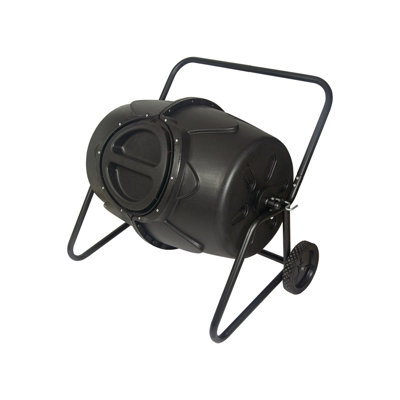 Koolscapes 50 Gal Tumbler Composter, 169L Rotating Outdoor Compost Bin with Twist Lock Lid