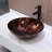 Mocoloo 16"L x 16"W Circle Glass Bathroom Sink Tempered Glass Artistic Bathroom Sink with Pop-up Drain-124049126-124049122