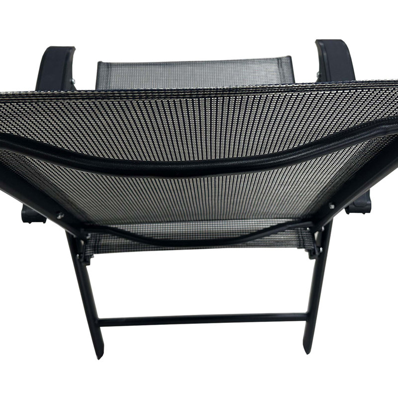 Ensemble de 2 chaises d'extérieur portatives empilables pour terrasse, jardin, camping et voyage