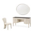 Ensemble coiffeuse avec miroir et fauteuil Fantosini - Brume argentée