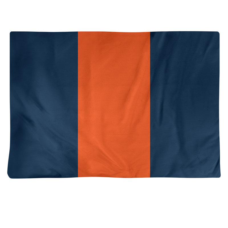 Récapitulatif en coton 18" retour football Denver, Navy/Tangerine Orange