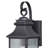 Arhire 16.25 in. H 1-Light Oil Rubbed Bronze Dusk to Dawn Sensor Traditional Outdoor Wall Sconce, Durable Steel, Clear Wrinkle Glass Shade for Exterior Porch Patio Front Door or Garage-1240814546
