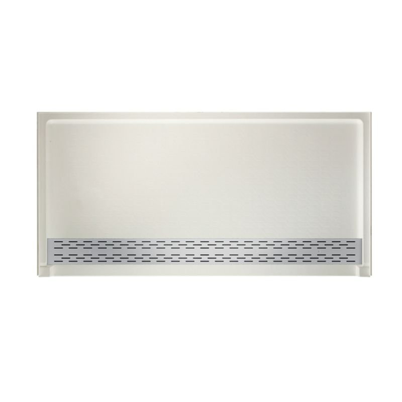 Base de douche 64 po x 34 po Solid Surface, Bisque