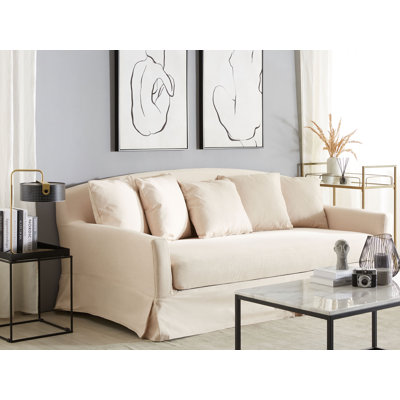 Abdulbaki Polyester Box Cushion Sofa Slipcover