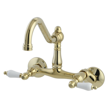 Double Handle Kitchen Faucet Kingston Brass