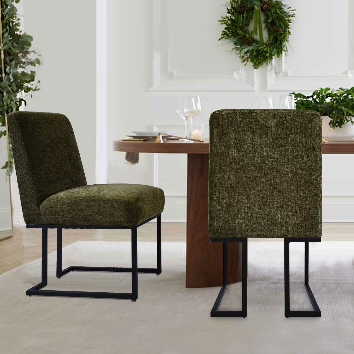 Bende Dining Chair, Olive Green