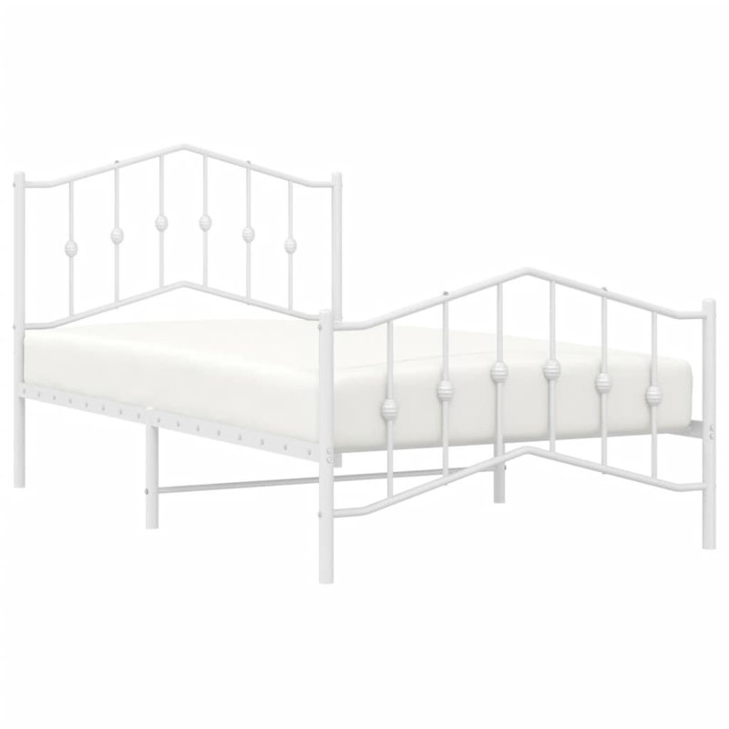 Keilianys Upholstered Low Profile Platform Bed, Queen, White