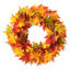 Wreath Faux Lighted Maple Polyester 24'' Wreath
