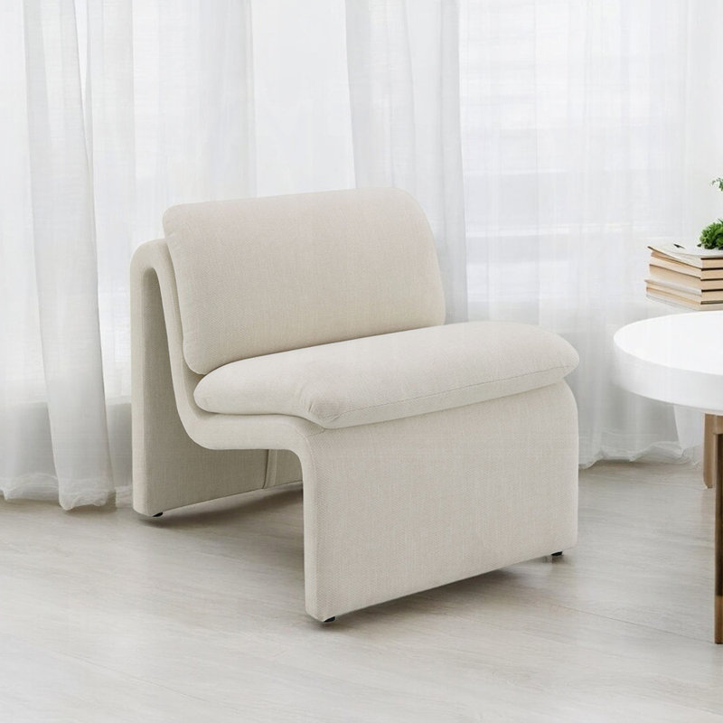 Fauteuil d'appoint Jaeda, Velours rose