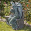 Grand ange faisant la sieste sur banc en bronze antique «Seraphina» de 35 po Fiedler