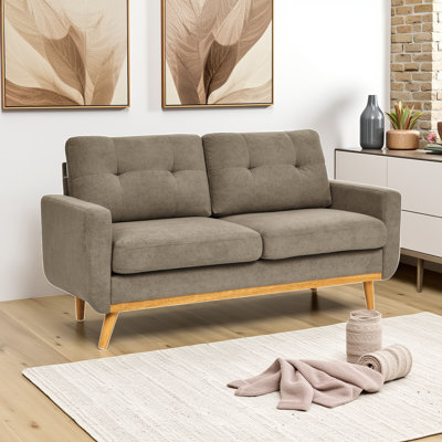 Causeuse d'inspiration rétro - idéale pour les espaces de détente, les petits salons et les coins de conversation