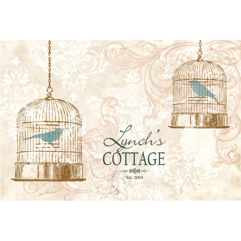 Bird Cages Simple - Wrapped Canvas Print, 51cm H x 76cm W x 3.8cm D