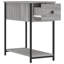 Gelueck 30cm W Iron Bedside Table-644185173