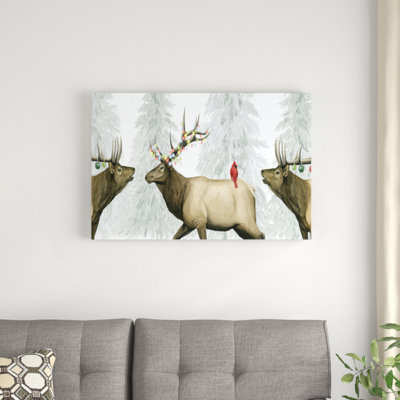 Festive Forest Collection D by Grace Popp - Wrapped Canvas Print
