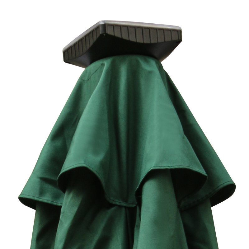 Antibes 2.7m Traditional Parasol with Lights, Green