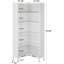 70.87" Tall Corner Bookcase-624501661