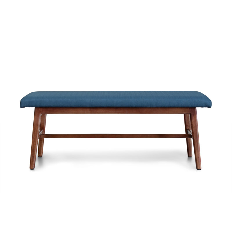 Banc en bois massif, Bleu