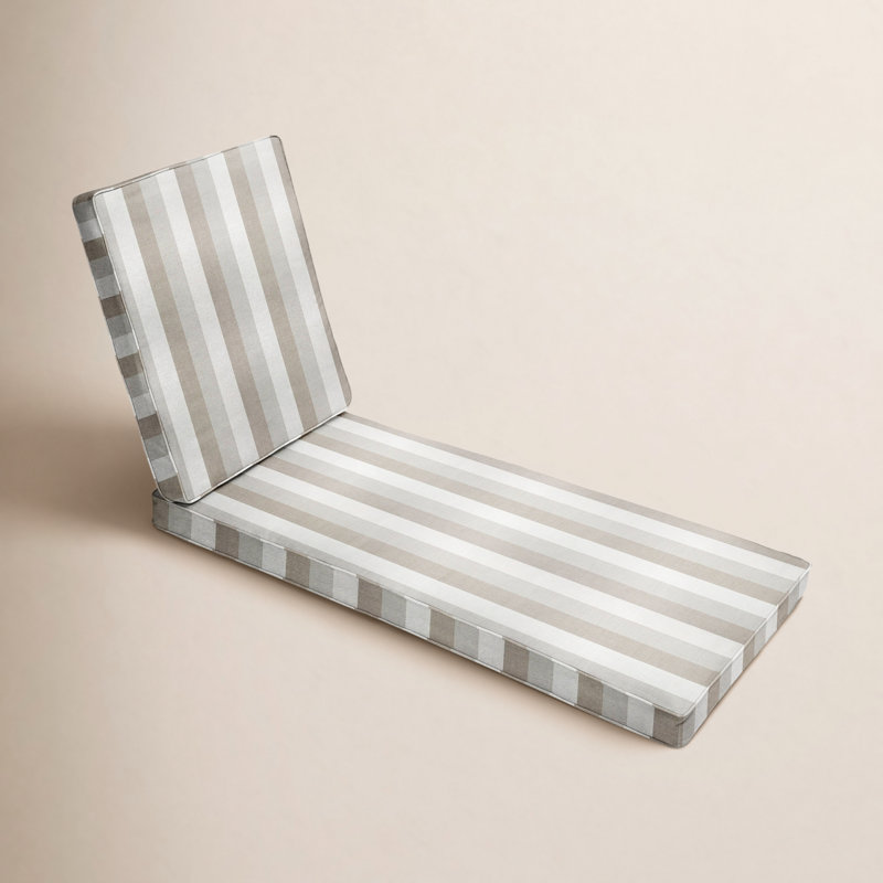 Coussin de siège / dossier Sunbrella Lesli, Rayures directionnelles Sunbrella®, L 73 po x P 24 po
