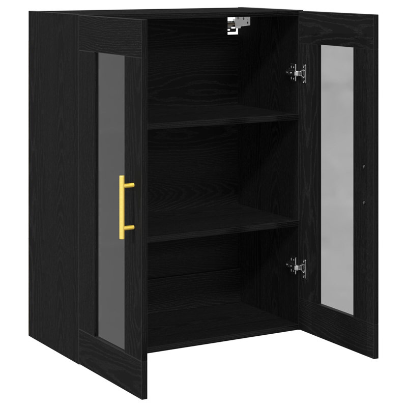 Tamannah Rectangle Accent Cabinet, Black Oak