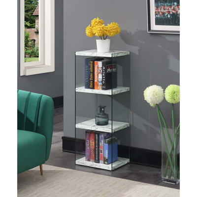 Allegonda Glass Standard Bookcase by Wade Logan