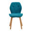 Modern Fabric Dining Chairs with Wooden Legs, Diamond Quilted Padded Side Chairs-853305944-853305947-853305967