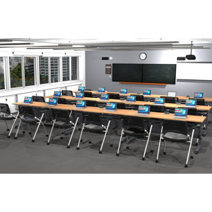 Ensemble de tables de réunion pour 18 personnes (Ensemble de 9)