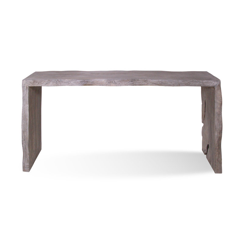 Console 59 "en bois massif, Gris français